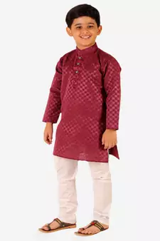 Boy's Cotton Kurta Pajama Kids Ethnic Wear Traditional Wear (S-188)