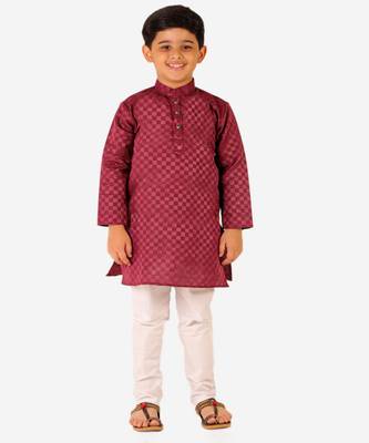 Boy's Cotton Kurta Pajama Kids Ethnic Wear Traditional Wear (S-188) 3
