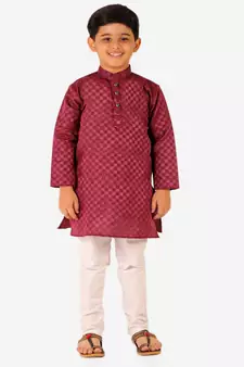 Boy's Cotton Kurta Pajama Kids Ethnic Wear Traditional Wear (S-188)