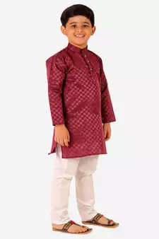 Boy's Cotton Kurta Pajama Kids Ethnic Wear Traditional Wear (S-188)