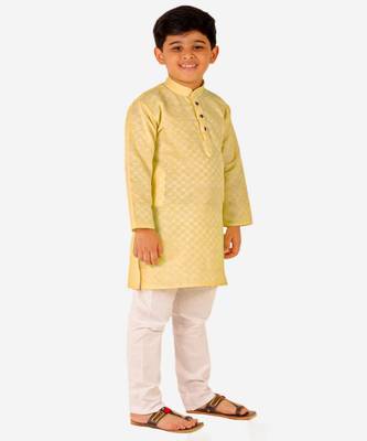 Boy's Cotton Kurta Pajama Kids Ethnic Wear Traditional Wear (S-188) 2
