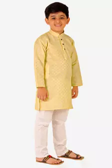 Boy's Cotton Kurta Pajama Kids Ethnic Wear Traditional Wear (S-188)