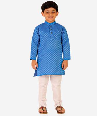 Boy's Cotton Kurta Pajama Kids Ethnic Wear Traditional Wear (S-188) 1
