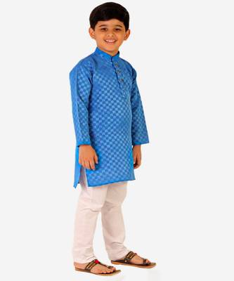 Boy's Cotton Kurta Pajama Kids Ethnic Wear Traditional Wear (S-188) 3