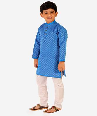 Boy's Cotton Kurta Pajama Kids Ethnic Wear Traditional Wear (S-188) 4