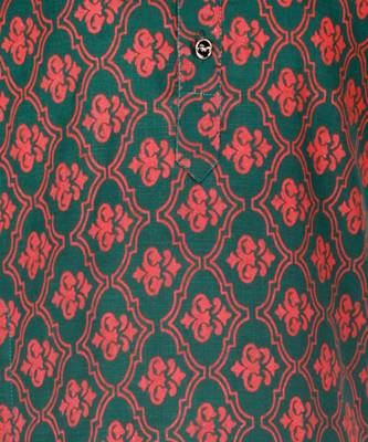 Boy's Kurta Pajama For Kids | Floral Print | Cotton | Churindar Pyajama | Traditional Ethnic Wear (S-190) 5