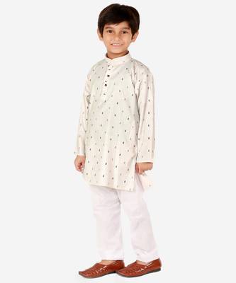 Cotton Kurta Pajama For Kids Boys Ethnic Wear | 1 To 16 Years | S-191 4