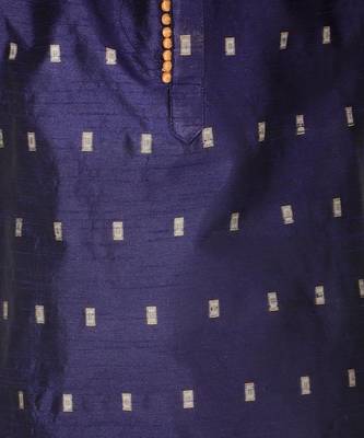 Boy's Kurta Pajama For Kids | Self | Silk | Churindar Pyajama | Traditional Ethnic Wear (S-192) 5
