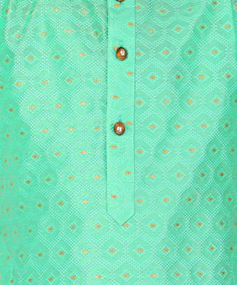 Boy's Kurta Pajama For Kids | Silk | Churindar Pyajama | Traditional Ethnic Wear (S-194) 5