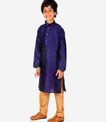 Boy's Kurta Pajama For Kids | Silk | Churindar Pyajama | Traditional Ethnic Wear (S-194)
