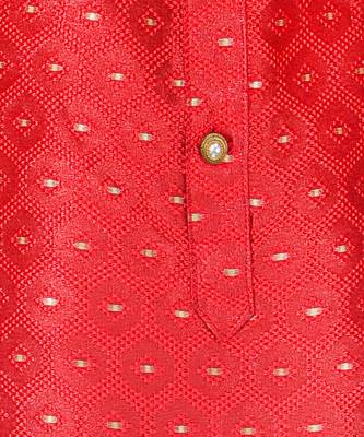 Boy's Kurta Pajama For Kids | Silk | Churindar Pyajama | Traditional Ethnic Wear (S-194) 5