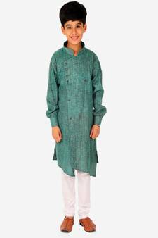 Boy's Kids Kurta Pajama Set | Solid | Cotton| Traditional Ethnic Wear | 1 To 16 Years | S-195