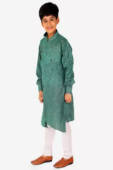 Boy's Kids Kurta Pajama Set | Solid | Cotton| Traditional Ethnic Wear | 1 To 16 Years | S-195