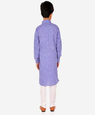 Boy's Kids Kurta Pajama Set | Solid | Cotton| Traditional Ethnic Wear | 1 To 16 Years | S-195 2