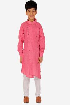 Boy's Kids Kurta Pajama Set | Solid | Cotton| Traditional Ethnic Wear | 1 To 16 Years | S-195