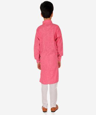 Boy's Kids Kurta Pajama Set | Solid | Cotton| Traditional Ethnic Wear | 1 To 16 Years | S-195 2