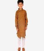 Boy's Kids Kurta Pajama Set | Solid | Cotton| Traditional Ethnic Wear | 1 To 16 Years | S-195