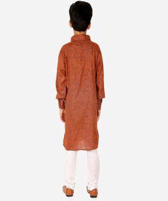 Boy's Kids Kurta Pajama Set | Solid | Cotton| Traditional Ethnic Wear | 1 To 16 Years | S-195 2
