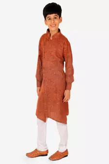 Boy's Kids Kurta Pajama Set | Solid | Cotton| Traditional Ethnic Wear | 1 To 16 Years | S-195