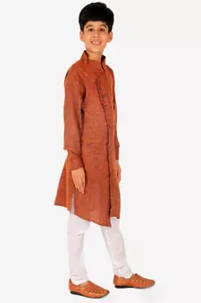 Boy's Kids Kurta Pajama Set | Solid | Cotton| Traditional Ethnic Wear | 1 To 16 Years | S-195