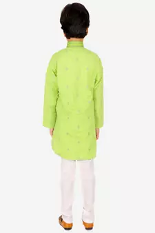 Boy's Kids Kurta Pajama Set | Dotted  | Cotton| Traditional Ethnic Wear | 1 To 16 Years | S-196