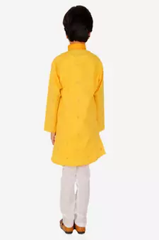 Boy's Kids Kurta Pajama Set | Dotted  | Cotton| Traditional Ethnic Wear | 1 To 16 Years | S-196