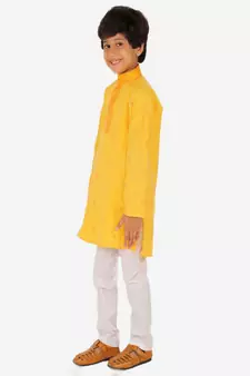 Boy's Kids Kurta Pajama Set | Dotted  | Cotton| Traditional Ethnic Wear | 1 To 16 Years | S-196