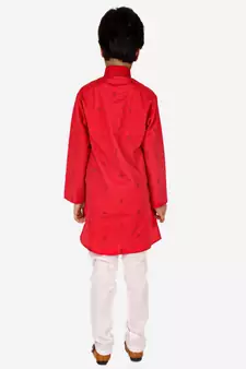 Boy's Kids Kurta Pajama Set | Dotted  | Cotton| Traditional Ethnic Wear | 1 To 16 Years | S-196