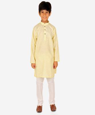 Cotton Kurta Pajama For Kids Boys Ethnic Wear | 1 To 16 Years | S-197 1