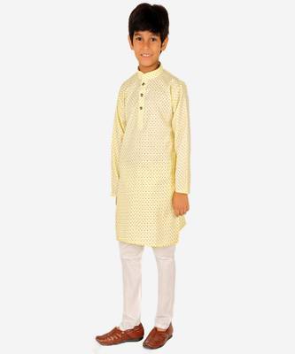 Cotton Kurta Pajama For Kids Boys Ethnic Wear | 1 To 16 Years | S-197 3