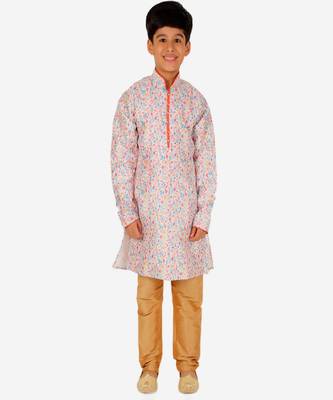 Silk Kurta Pajama For Kids Boys Ethnic Wear | 1 To 16 Years | S-199 1