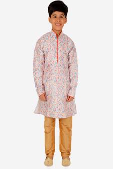 Silk Kurta Pajama For Kids Boys Ethnic Wear | 1 To 16 Years | S-199