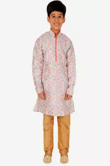 Silk Kurta Pajama For Kids Boys Ethnic Wear | 1 To 16 Years | S-199