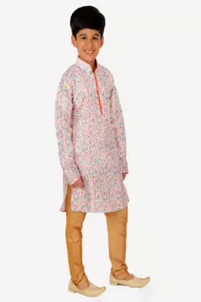 Silk Kurta Pajama For Kids Boys Ethnic Wear | 1 To 16 Years | S-199