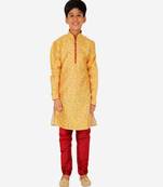 Silk Kurta Pajama For Kids Boys Ethnic Wear | 1 To 16 Years | S-199