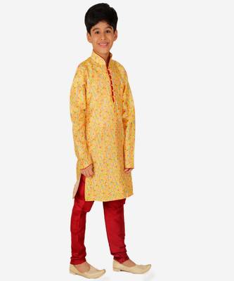 Silk Kurta Pajama For Kids Boys Ethnic Wear | 1 To 16 Years | S-199 3