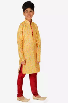 Silk Kurta Pajama For Kids Boys Ethnic Wear | 1 To 16 Years | S-199