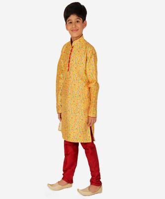 Silk Kurta Pajama For Kids Boys Ethnic Wear | 1 To 16 Years | S-199 4