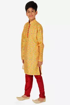 Silk Kurta Pajama For Kids Boys Ethnic Wear | 1 To 16 Years | S-199