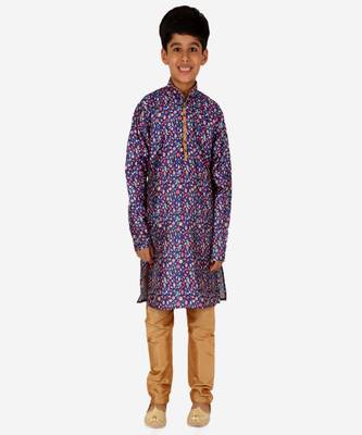Silk Kurta Pajama For Kids Boys Ethnic Wear | 1 To 16 Years | S-199 1