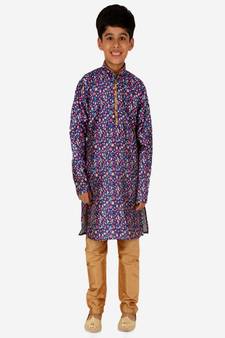 Silk Kurta Pajama For Kids Boys Ethnic Wear | 1 To 16 Years | S-199