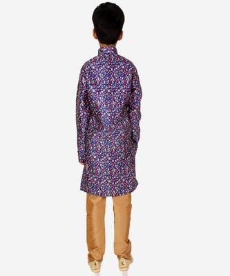 Silk Kurta Pajama For Kids Boys Ethnic Wear | 1 To 16 Years | S-199 2