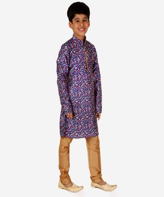 Silk Kurta Pajama For Kids Boys Ethnic Wear | 1 To 16 Years | S-199 3
