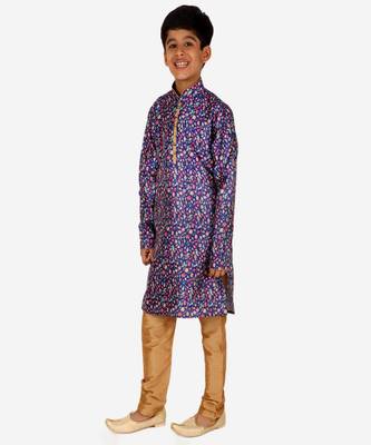 Silk Kurta Pajama For Kids Boys Ethnic Wear | 1 To 16 Years | S-199 4