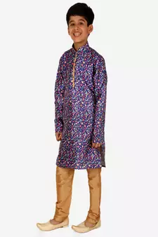 Silk Kurta Pajama For Kids Boys Ethnic Wear | 1 To 16 Years | S-199