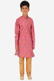 Silk Kurta Pajama For Kids Boys Ethnic Wear | 1 To 16 Years | S-199