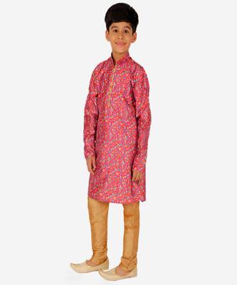 Silk Kurta Pajama For Kids Boys Ethnic Wear | 1 To 16 Years | S-199 4