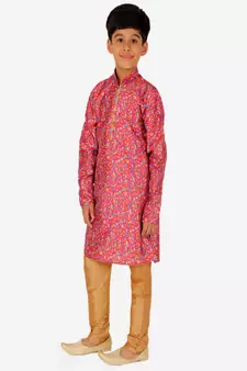 Silk Kurta Pajama For Kids Boys Ethnic Wear | 1 To 16 Years | S-199