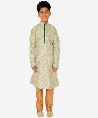 Silk Kurta Pajama For Kids Boys Ethnic Wear | 1 To 16 Years | S-199 1