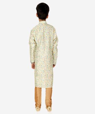 Silk Kurta Pajama For Kids Boys Ethnic Wear | 1 To 16 Years | S-199 2